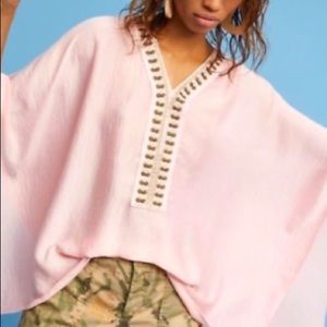 NWT Anthro Floreat Embroidered Poncho